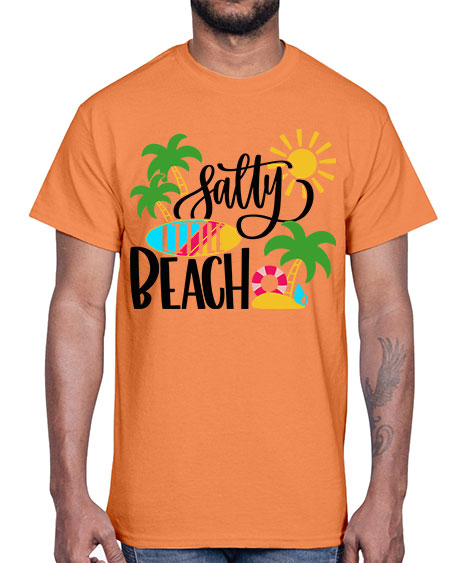 Satly Little Beach Style 26#- summer- Cotton Tee
