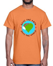 Save the Arts Save the world 170#- art pop art- Cotton Tee