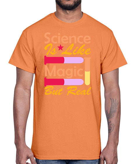 ScienceIsLikeMagicButScience tshirt design Sciencetshirtdesign 50#- general science- Cotton Tee