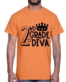 Second Grade Diva 812#- second grade- Cotton Tee