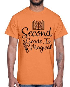 Second Grade Is Magical 820#- second grade- Cotton Tee