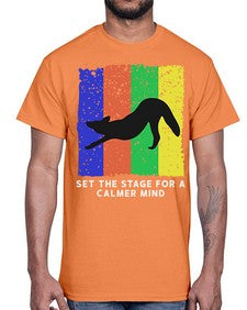 Set the Stage 515#- yoga- Cotton Tee