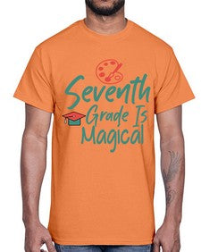 Seventh Grade Is Magical 869#- seventh grade- Cotton Tee