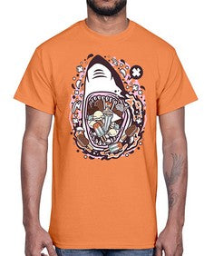 Shark Ice Cream 1523#- ice cream- Cotton Tee