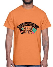 She Works Willingly With Her Hands Style Style 1389#- nurse- Cotton Tee