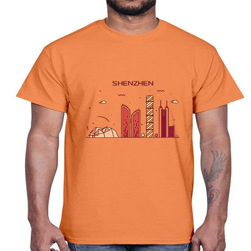 Shenzhen 1834#- cities- Cotton Tee