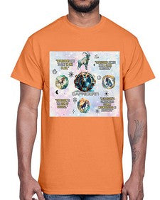 Straight Capricorn 471#- capricorn- Cotton Tee