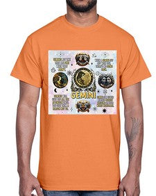 Straight Gemini 472#- gemini- Cotton Tee