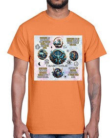 Straight Saggitarius 476#- sagittarius- Cotton Tee
