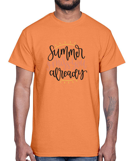 Summer I miss you already 14#- summer- Cotton Tee