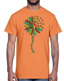 Sunflower Fist Juneteenth Black History 24#- black juneteenth- Cotton Tee