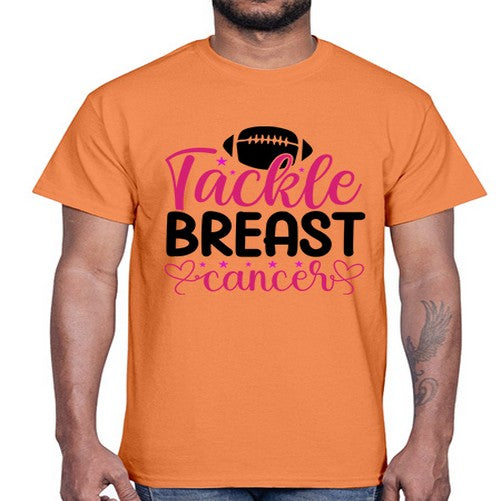 Tackle Breast Cancer 4#- breast cancer- Cotton Tee