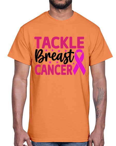 Tackle Breast Cancer 5#- breast cancer- Cotton Tee