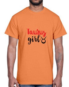 Taurus girl 489#- taurus- Cotton Tee