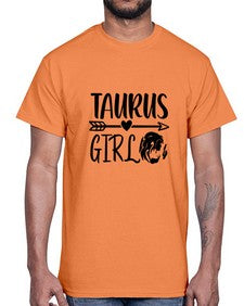 Taurus girl 498#- taurus- Cotton Tee