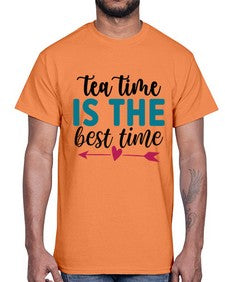 Tea Time Is The Best Time 1614#- tea- Cotton Tee
