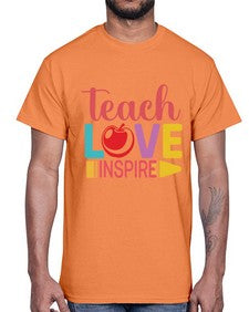 Teach Love Inspire 1444#- teacher- Cotton Tee