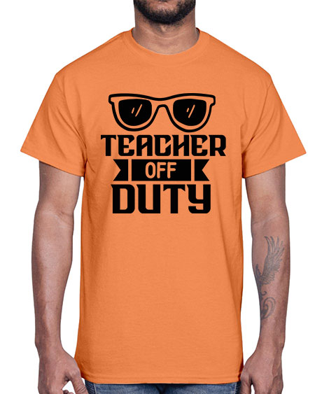 Teacher off duty 01#- summer- Cotton Tee