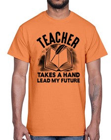 Teacher take a hand Style 383#- teacher- Cotton Tee