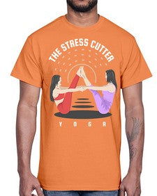 The Stress Cutter 562#- yoga- Cotton Tee
