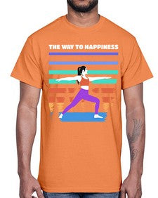 The Way to Happiness 566#- yoga- Cotton Tee
