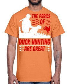 The perils of duck hunting are great Style 14#- ducks- Cotton Tee