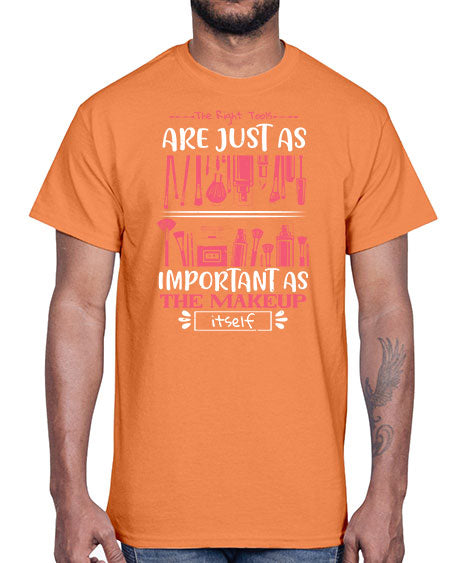 The right tools are just as important as the makeup itself Style 181#-makeup Cotton Tee