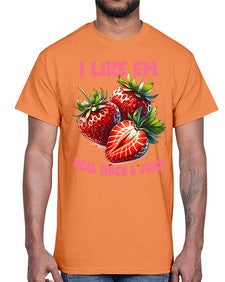 Thick and Juicy Strawberry Festival 1636#- strawberry- Cotton Tee