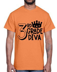 Third Grade Diva 953#- third grade- Cotton Tee