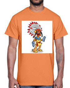 Thnksgvngindian 254#- cartoon general- Cotton Tee