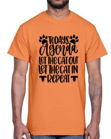 Todays Agenda Let Style 107#- cats- Cotton Tee