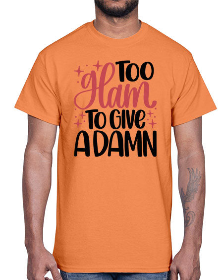 Too Glam To Give A Damn Style 9#-makeup Cotton Tee