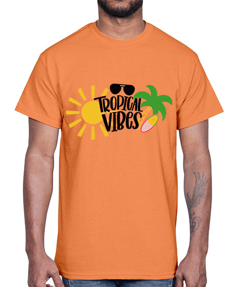 Tropical Vibes Style 9#- summer- Cotton Tee