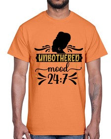 Unbothered mood Style 2#- black girls or women- Cotton Tee