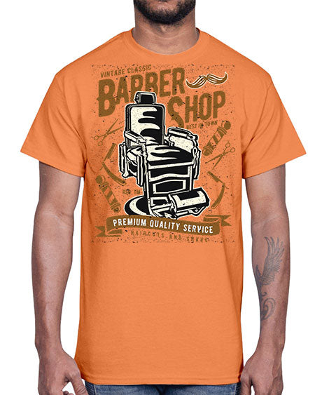 Vintage Barber Shop1598#- barber- Cotton Tee