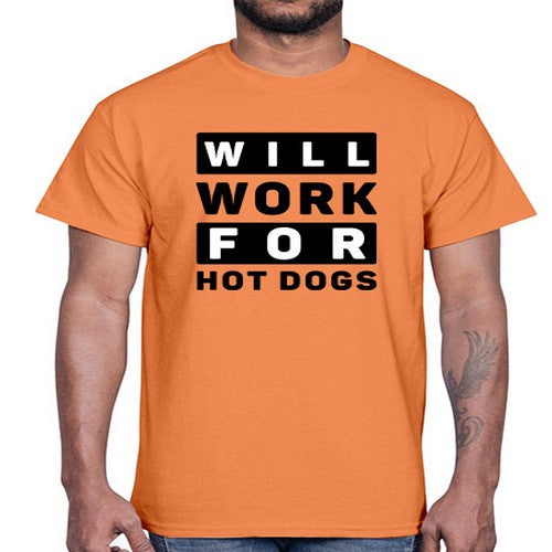 Will Work For Style 1#- dogs- Cotton Tee