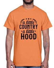 a little country a little hood 181#- western- Cotton Tee
