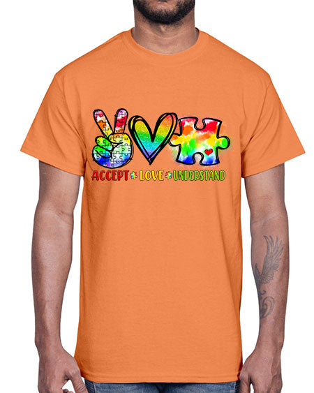 accept love understand- autism- Cotton Tee