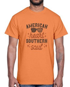 american heart southern soul 231#- western- Cotton Tee