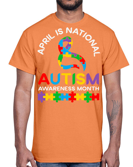 april is national autism awareness 3#- autism- Cotton Tee