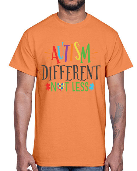 autism different not less Style 5#- autism- Cotton Tee