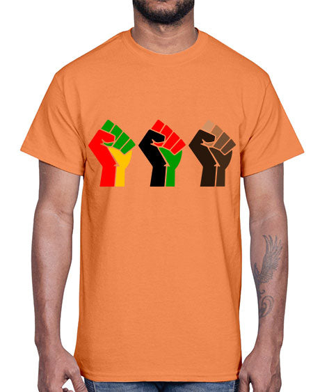 black power fists 196#- black words and phrases- Cotton Tee
