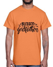 blessed godfather 101#- god parent- Cotton Tee