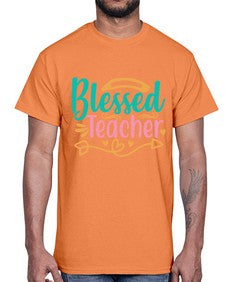 blessed teacherr 633#- teacher- Cotton Tee