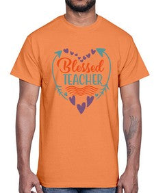 blessed teacherrr 634#- teacher- Cotton Tee