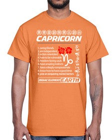 capricorn 207#- capricorn- Cotton Tee