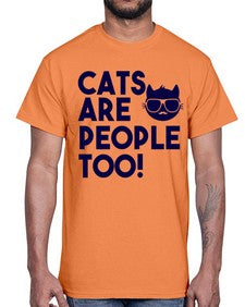 cats are people too- cats- Cotton Tee
