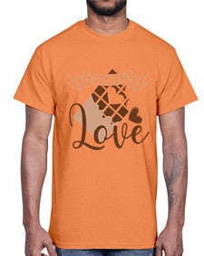 chocolate love 96#- chocolate- Cotton Tee