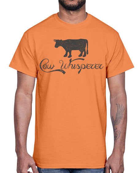 cow whisper- cow- Cotton Tee