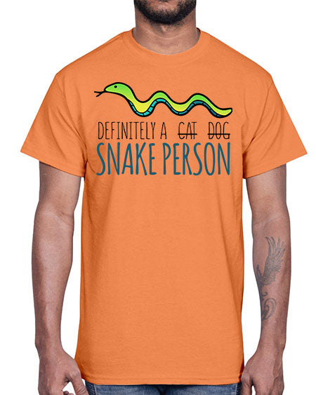 definitely a snake person- snake- Cotton Tee